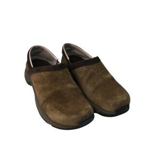 Comfort Slip On Shoes Mules Suede Air Cushion Clogs Soft Sole Size 7 u